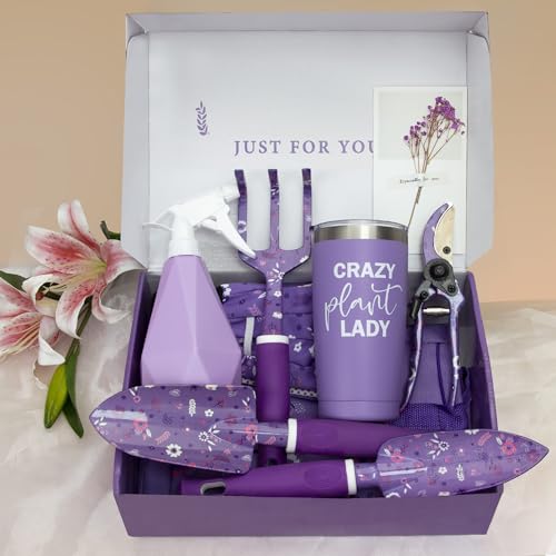 Women's Gardening Tool Set with Heavy Duty Bag