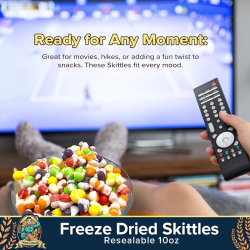 10 oz Freeze Dried Skittles Resealable Skittles Bag Crunchy Skittles Amplified Fruity Burst Freeze-Dried Candy Skittles