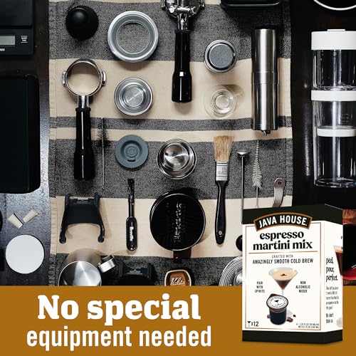 Java House Cold Brew Espresso Martini Mix, Ready to Use Liquid Coffee Concentrate Pods – 1.35 Fluid Ounces Each (Pack of 6, makes 12 cocktails)