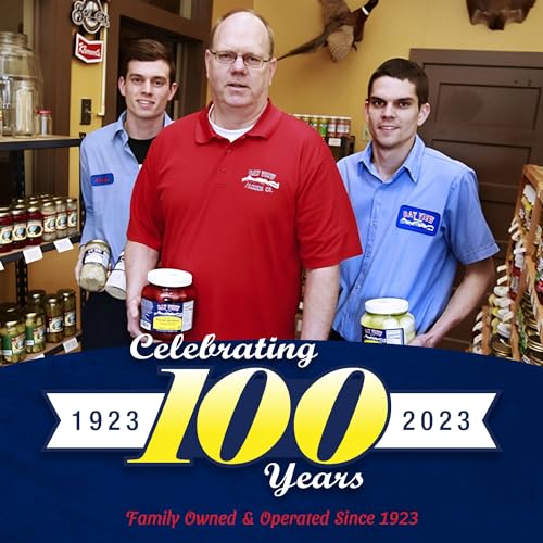 Bay View Smoked Pickled Polish Sausage, No MSG, Gluten Free, No Soy, 0g Sugar, 9g Protein, Hardwood Smoked, Mouthwatering Pickled Snack (8oz, Mild)