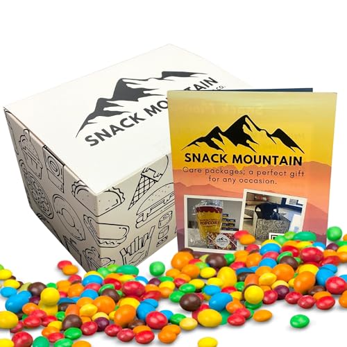 Snack Mountain Care Package, Variety Snack Box, Snack Gift Basket, Food Gifts for Office, Teens, Snack Boxes for Adults & Kids, Treats for Adults & Kids, Candy Gift Basket, Movie Night Basket Gift Set, College Care Package