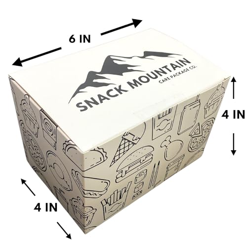 Snack Mountain Care Package, Variety Snack Box, Snack Gift Basket, Food Gifts for Office, Teens, Snack Boxes for Adults & Kids, Treats for Adults & Kids, Candy Gift Basket, Movie Night Basket Gift Set, College Care Package