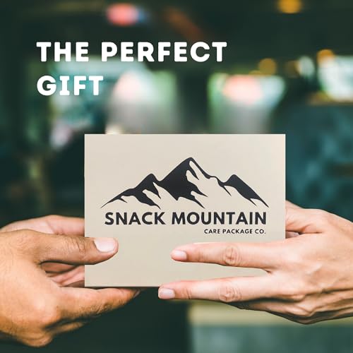 Snack Mountain Care Package, Variety Snack Box, Snack Gift Basket, Food Gifts for Office, Teens, Snack Boxes for Adults & Kids, Treats for Adults & Kids, Candy Gift Basket, Movie Night Basket Gift Set, College Care Package