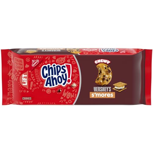 CHIPS AHOY! Chewy Hershey's S'mores Milk Chocolate Chip Cookies, Limited Edition, 9.6 oz Packs