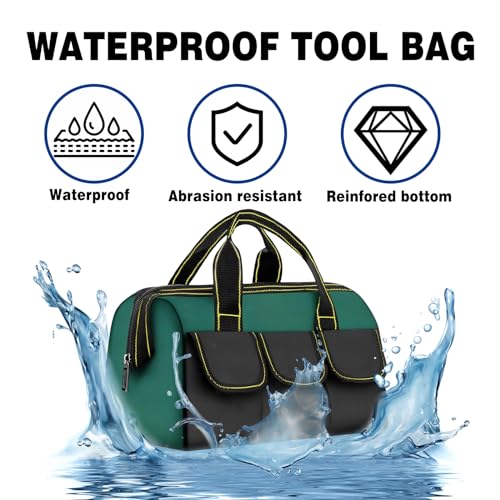 16-Inch Wide Mouth Waterproof Tool Bag for Professionals