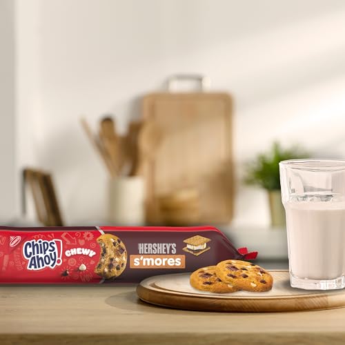 CHIPS AHOY! Chewy Hershey's S'mores Milk Chocolate Chip Cookies, Limited Edition, 9.6 oz Packs