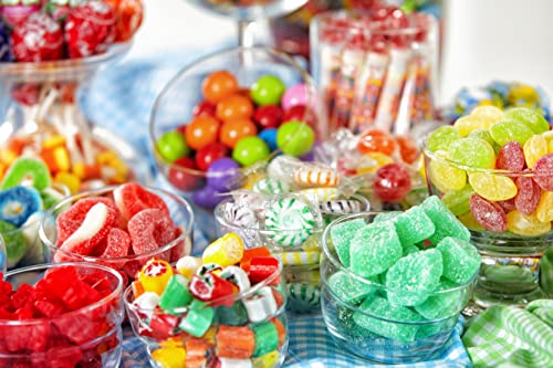 Sarah's Candy Factory Sanded Lemon Drops Old Fashioned Hard Candy (Gluten Free) in Jar, 24 Oz