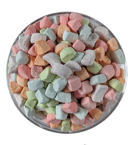 Assorted Dehydrated Marshmallows in Reusable Container by Medley hills farm - dehydrated marshmallow bits - Cereal marshmallows - Perfect mini marshmallows for hot chocolate