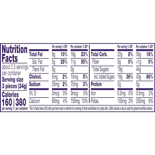 Pack of 2 Cadbury Caramello Miniatures Milk Chocolate Caramel Easter Candy, Gift Bag 2.8 oz