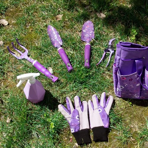 Women's Gardening Tool Set with Heavy Duty Bag