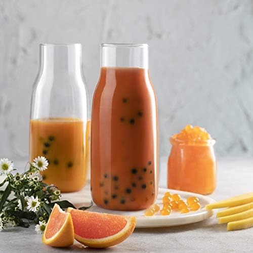 BREXONIC Boba Pearls, Peach Popping Bursting Boba, Tapioca Pearls For Bubble Tea (Peach, 1 LB 1 Pack)