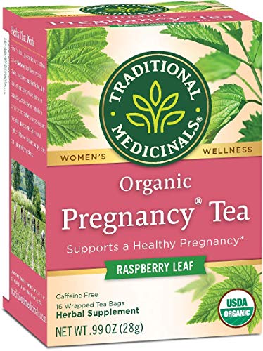 Traditionals Medicinal Organic Pregnancy, Raspberry Leaf, Supports Healthy Pregnancy, (Pack of 1) - 16 Tea Bags