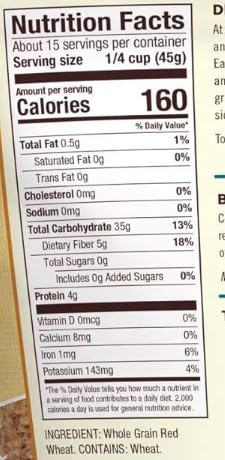 Red Bulgur Bobs Red Mill Whole Grain 24 oz Non GMO w/Exit 28 Bargains Sticker - Traditional Grain of the Middle East