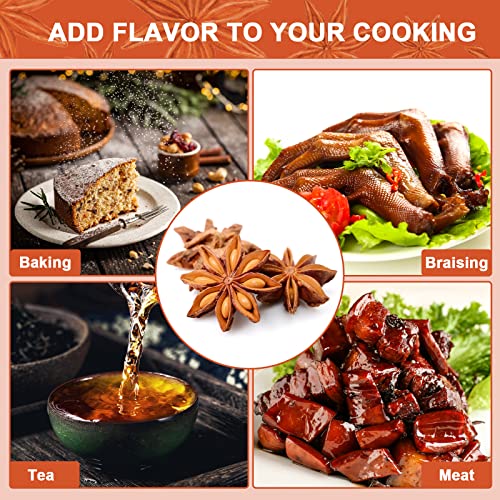 Spicefun Star Anise, Chinese Star Anise Whole 7oz(200g), Fresh, Pure and Dried Anise Pods, Great for Cooking, Baking and Tea(7 ounces)
