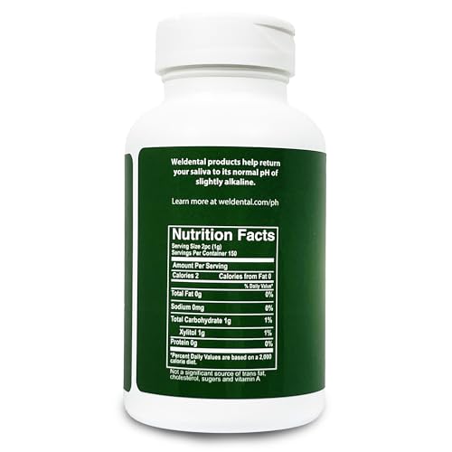 Weldental Xylitol Mints 300 Tablets, Spearmint Flavor, Xylitol Increases Saliva Production, Helps Moisten Dry Mouth