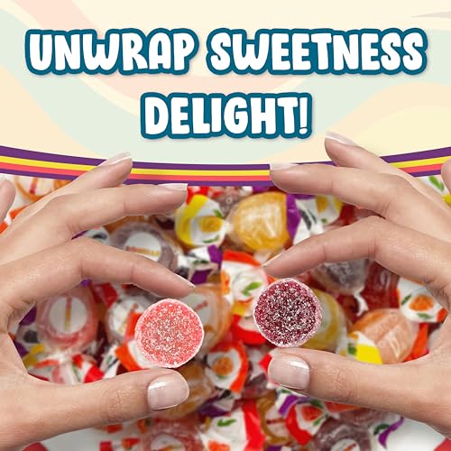 Bonelle Italian Jelly Christmas Candy Bulk - 1 Pound Assorted Christmas Candy Approx 55 Pieces Jelly Fruits Italian Candy Individually Wrapped - Christmas Gummy Candy - Holiday Candy for Festive Season - Mixed Fruit Jellys Candy