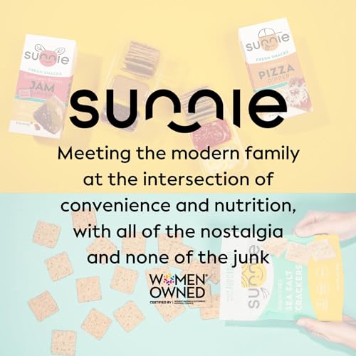 Sunnie Gluten Free Cheddar Crackers - Healthy Grain Free Crackers Made with Real Cheese - Snacks for Kids & Adults - Made with Avocado Oil - Low Calorie Snack - Individually Wrapped Snacks (9 oz - Pack of 3)