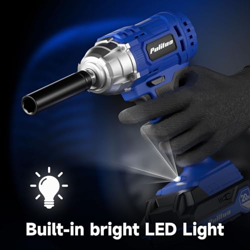 PULITUO Cordless Impact Wrench 20V High Torque Kit