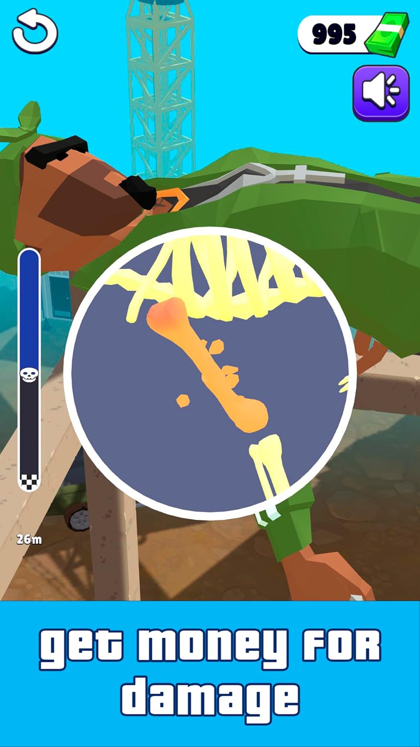 Ragdoll Fall! Falling Stickman: Breaking games - sky jump