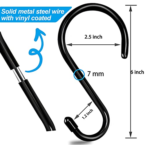 Dreecy Large Heavy Duty Vinyl Coated S Hooks