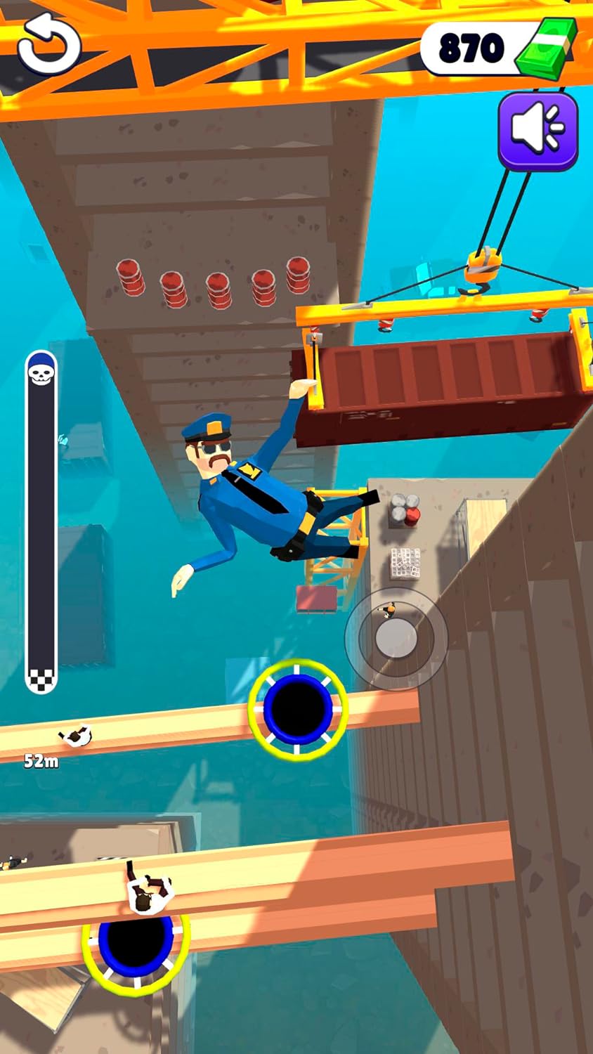 Ragdoll Fall! Falling Stickman: Breaking games - sky jump