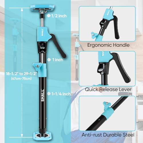 2-Pack Adjustable Steel Support Rods for Cabinets & Drywall