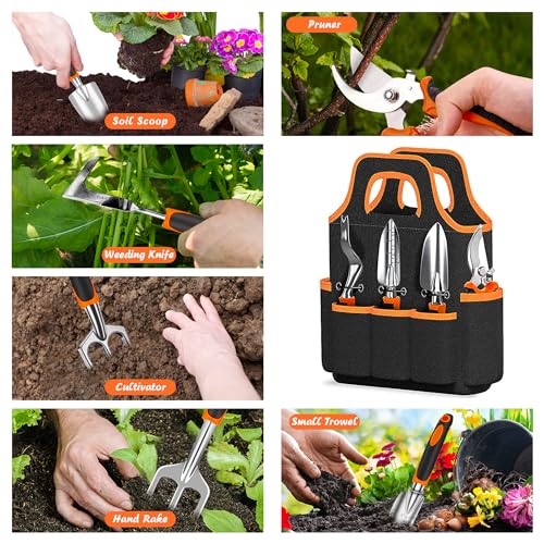 14PCS Heavy-Duty Stainless Steel Garden Tool Set