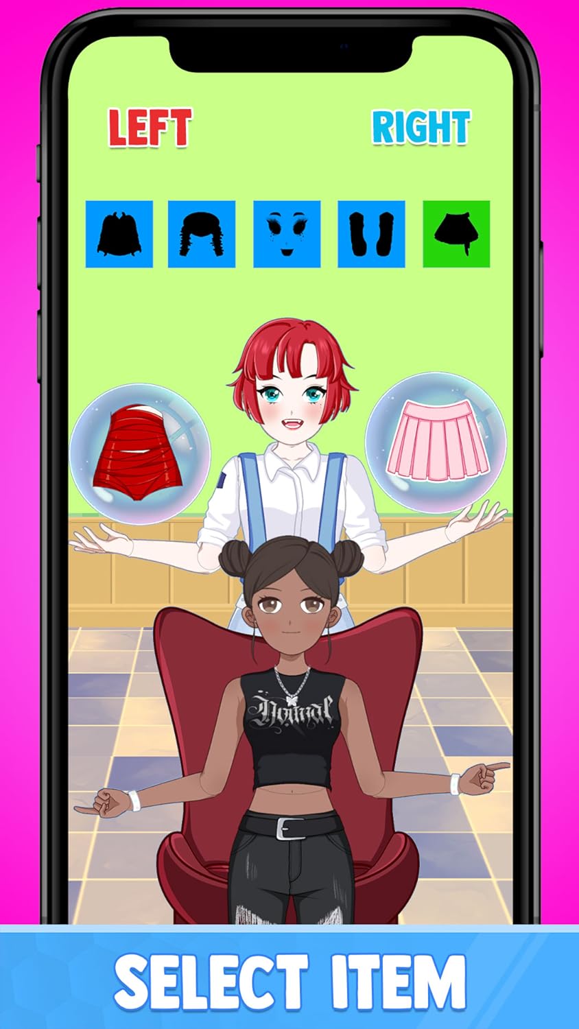 Left or Right Fashion Dress Up: Build Fashion Queen Magic Dress Up Beauty Outfit Makeover Challenge - Mix and Match Outfit Fashion Battle Matchup Cloth Simulator Magic Fashion Game