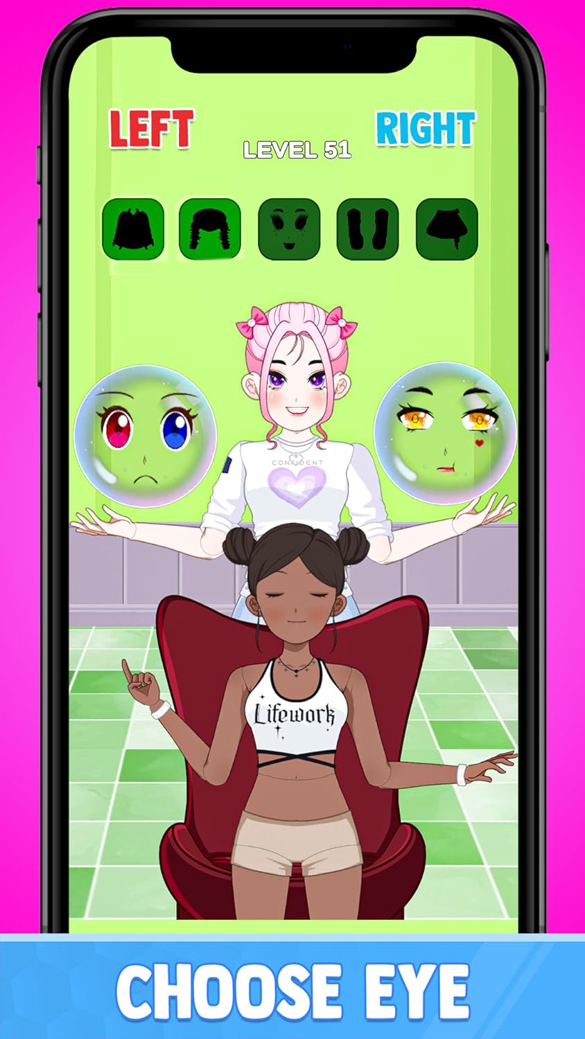 Left or Right Fashion Dress Up: Build Fashion Queen Magic Dress Up Beauty Outfit Makeover Challenge - Mix and Match Outfit Fashion Battle Matchup Cloth Simulator Magic Fashion Game