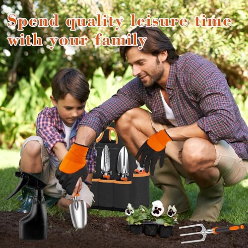 14PCS Heavy-Duty Stainless Steel Garden Tool Set