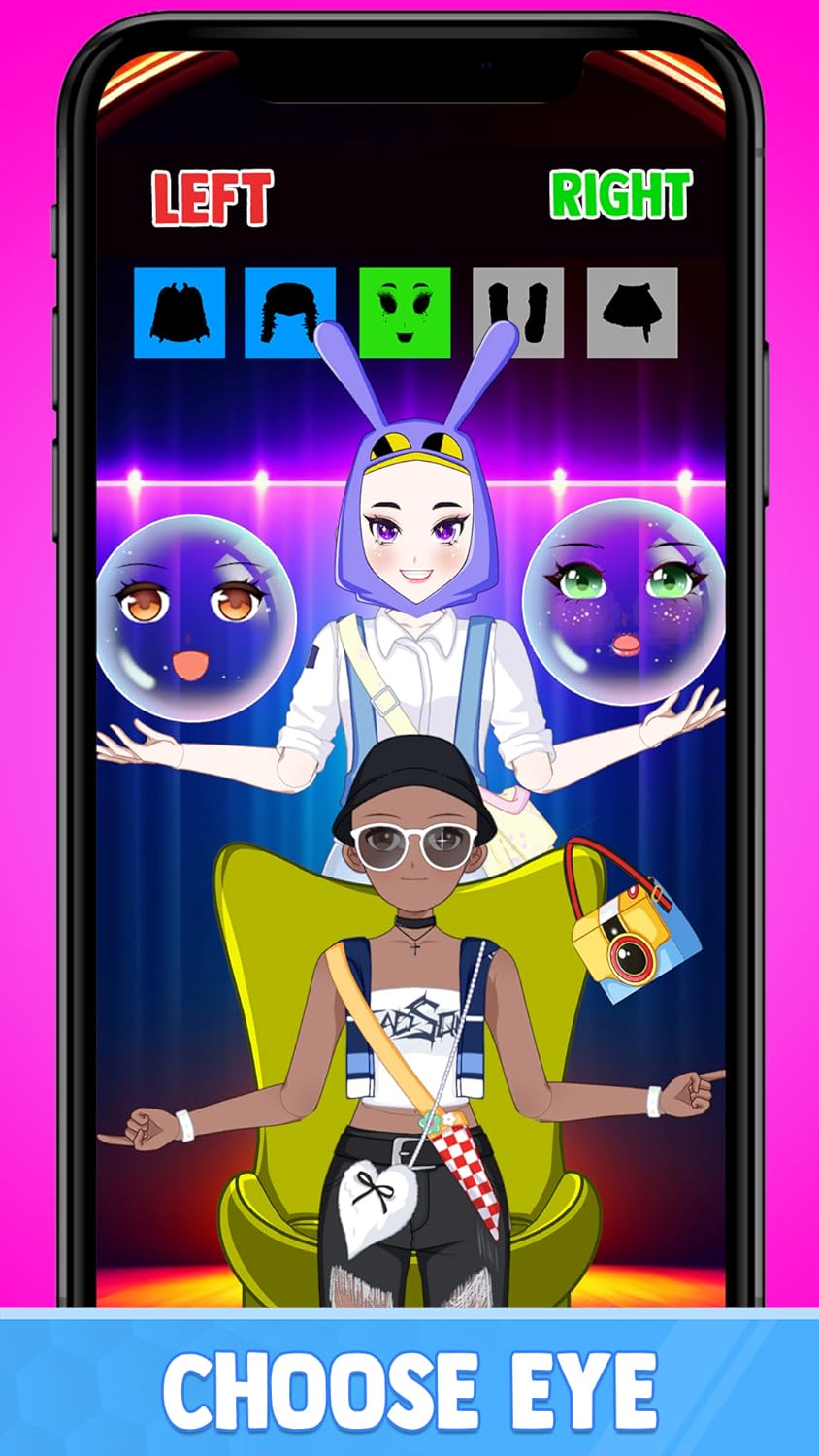 Left or Right Fashion Dress Up: Build Fashion Queen Magic Dress Up Beauty Outfit Makeover Challenge - Mix and Match Outfit Fashion Battle Matchup Cloth Simulator Magic Fashion Game