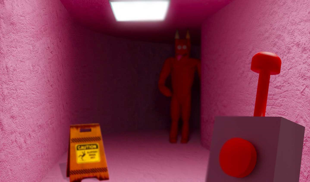 Scary Red Monster in the house