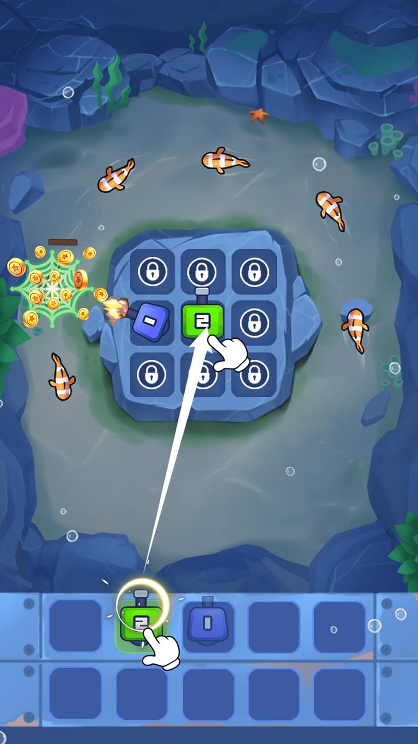 Merge Tower : Idle Fish