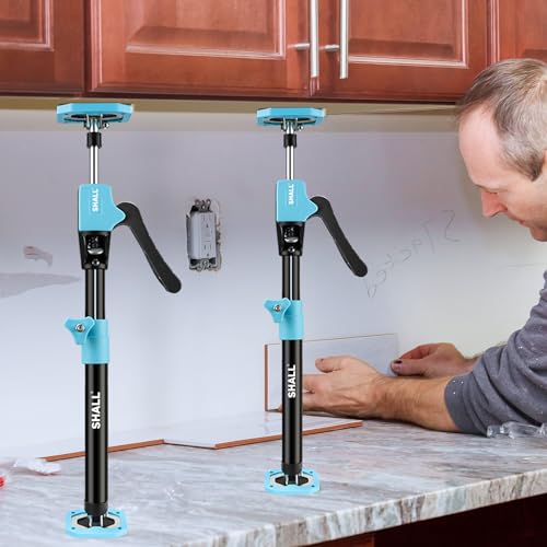 2-Pack Adjustable Steel Support Rods for Cabinets & Drywall