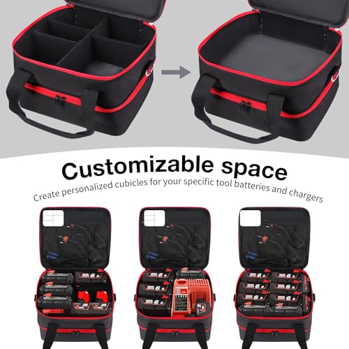 Milwaukee Tool Battery Pack Container and Charger Case