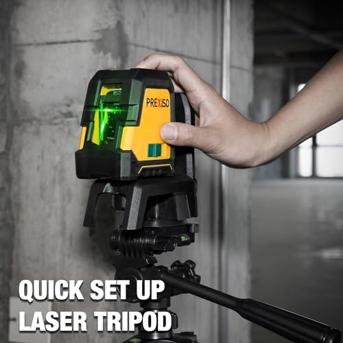 PREXISO Laser Level - Rechargeable Dual Modules, Tripod Included