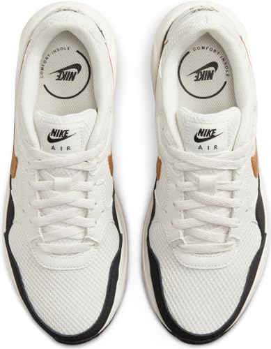 Nike Women's Gymnastics Shoes Sneaker, Phantom Metallic Gold Black Sail, 8.5