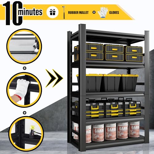 Heavy Duty 48" W Garage Shelving Unit, Adjustable