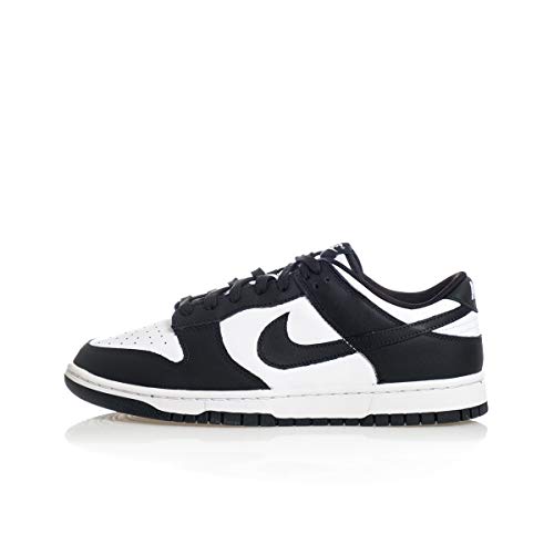 Nike Dunk Low Retro Mens Basketball Shoes, White Black White, 9 US