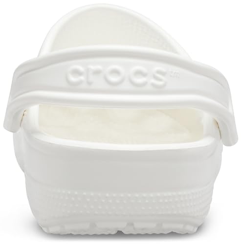 Crocs Unisex-Adult Classic Clogs (Best Sellers), White, 9 Men/11 Women