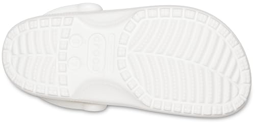 Crocs Unisex-Adult Classic Clogs (Best Sellers), White, 9 Men/11 Women