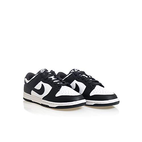 Nike Dunk Low Retro Mens Basketball Shoes, White Black White, 9 US