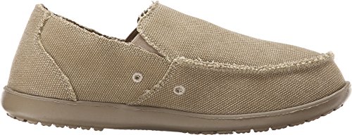 Crocs Men's Santa Cruz Loafers, Comfortable Men's Loafers, Slip On Shoes, Khaki/Khaki, 10 Men