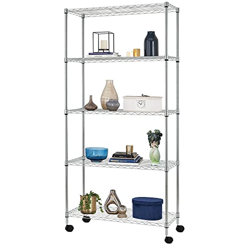 Heavy Duty 5-Tier Wire Shelving Unit for Garage