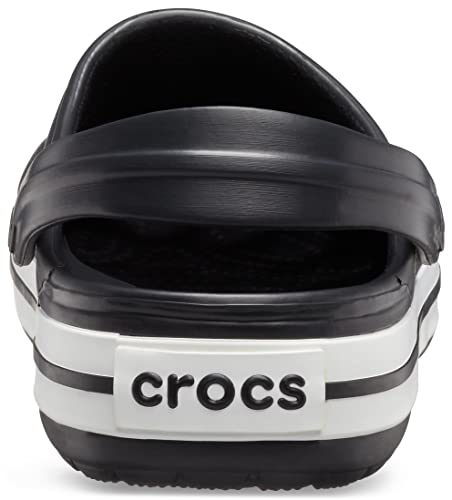 Crocs Unisex-Adult Crocband Clog, Black, 10 Women/8 Men