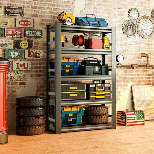 Heavy Duty 48" W Garage Shelving Unit, Adjustable