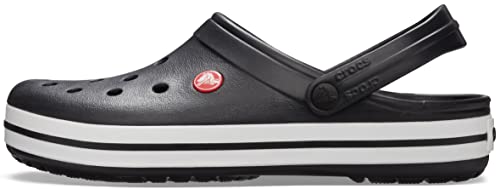 Crocs Unisex-Adult Crocband Clog, Black, 10 Women/8 Men