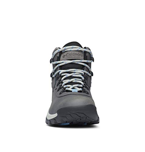 Columbia womens Newton Ridge Plus Waterproof Hiking Boot, Quarry/Cool Wave, 9 US