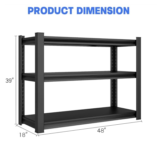 48" W Heavy Duty Garage Shelving Storage Organizer