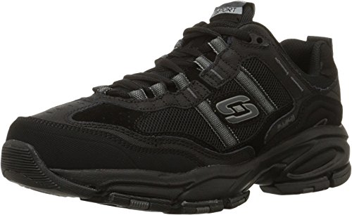 Skechers mens Vigor 2.0 Trait fashion sneakers, Black, 10 US